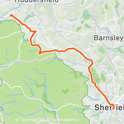 Sheff rail stn to TP 3/24 | 32.6 mi Cycling Route on Strava