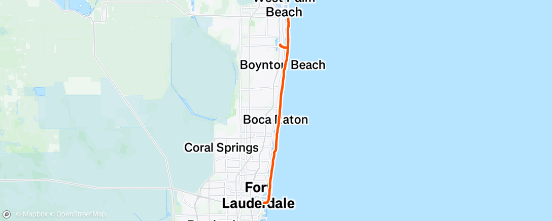 Map of the activity, Morning Ride