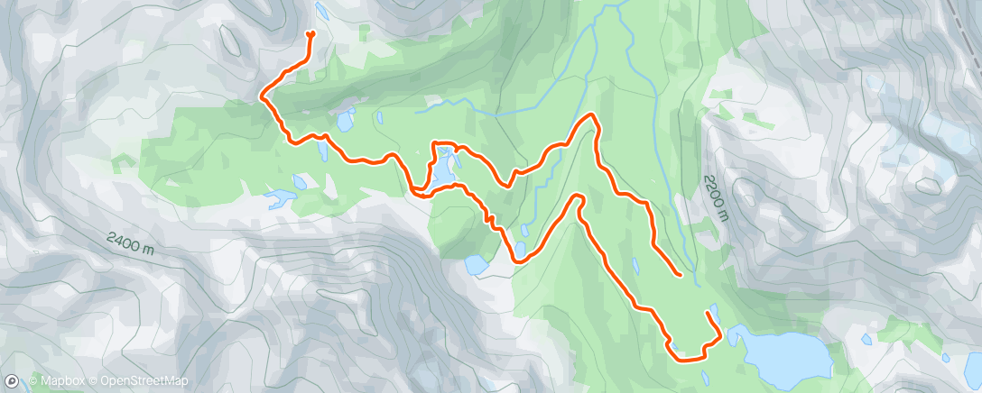Map of the activity, Lake O'Hara Day 2: Cathedral Prospect