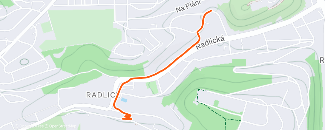 Карта физической активности (Evening Run)