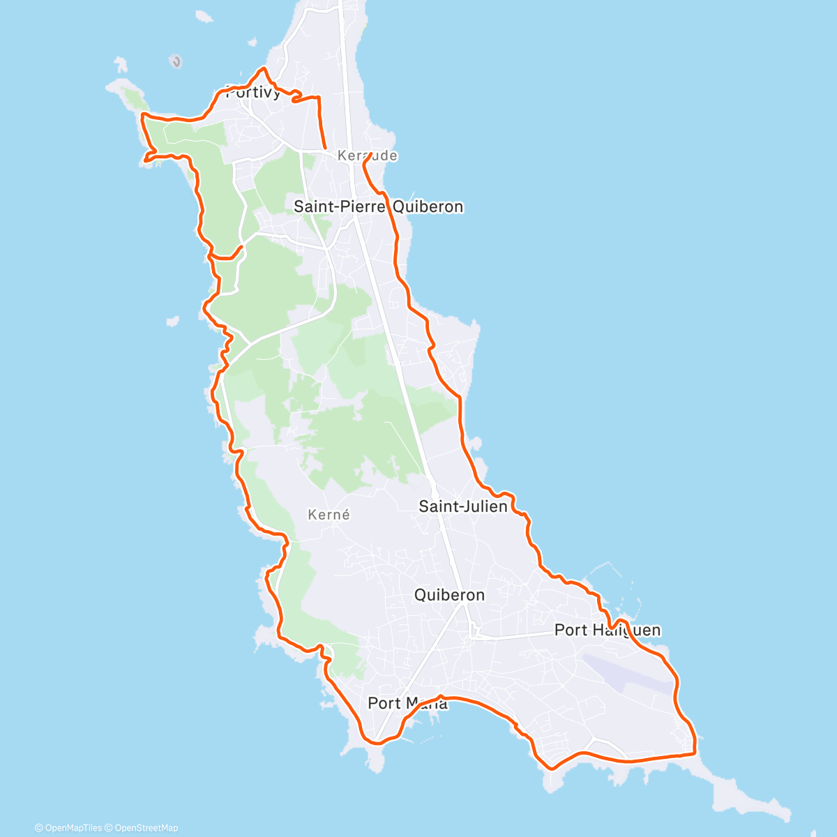 Map of the activity, Sortie GR