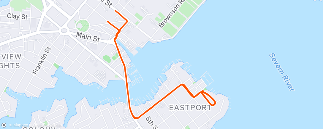 Map of the activity, Morning Workout