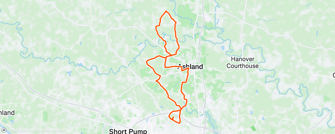 Map of the activity, Crump