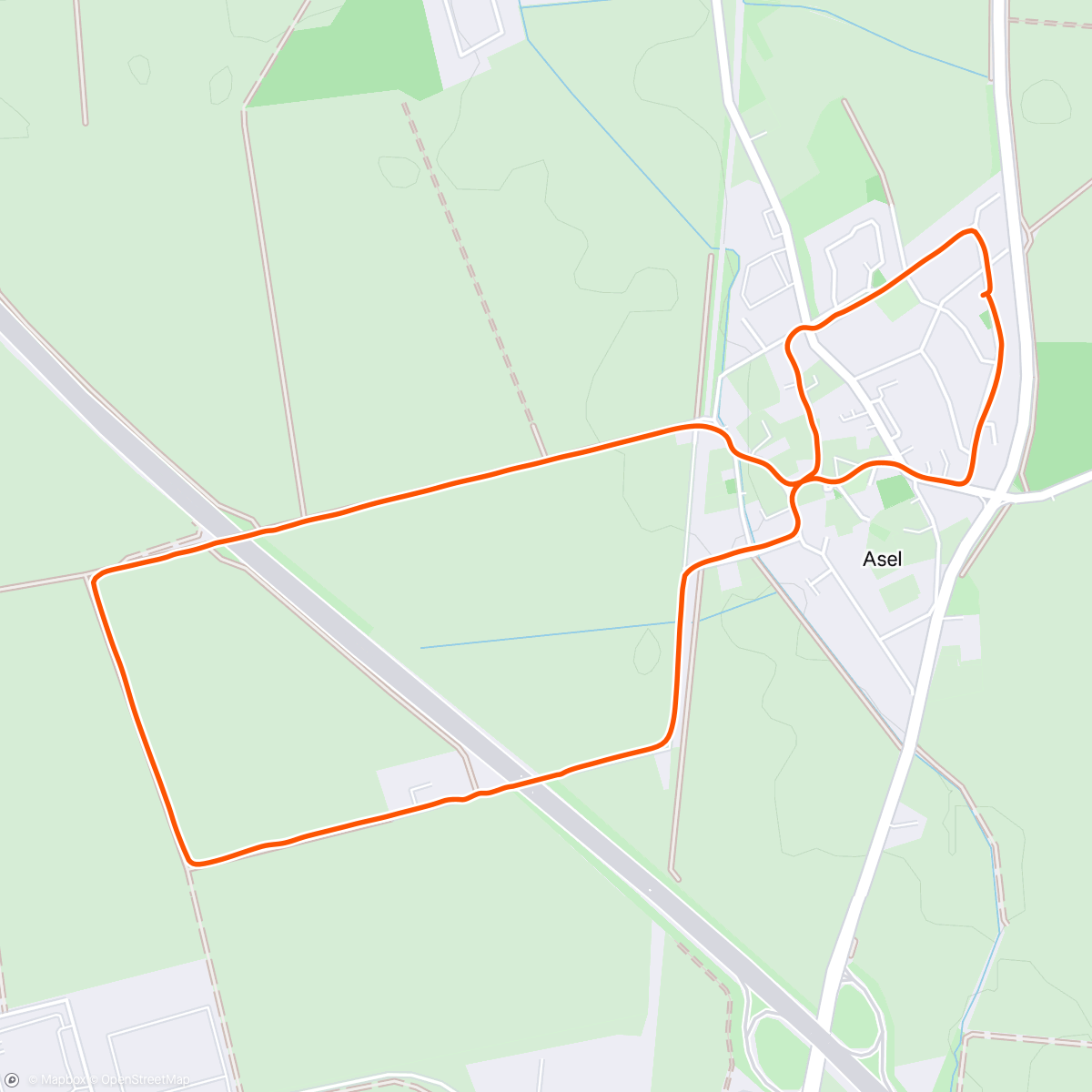 Map of the activity, Walking am Morgen