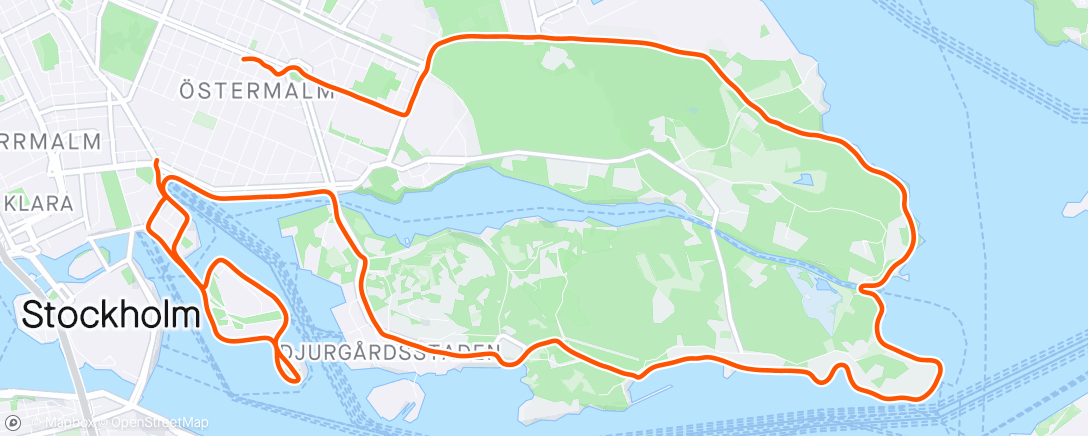 Map of the activity, Stockholm