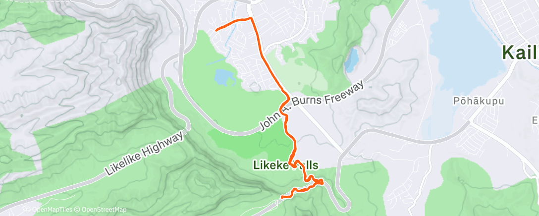 Map of the activity, Pali Lookout!