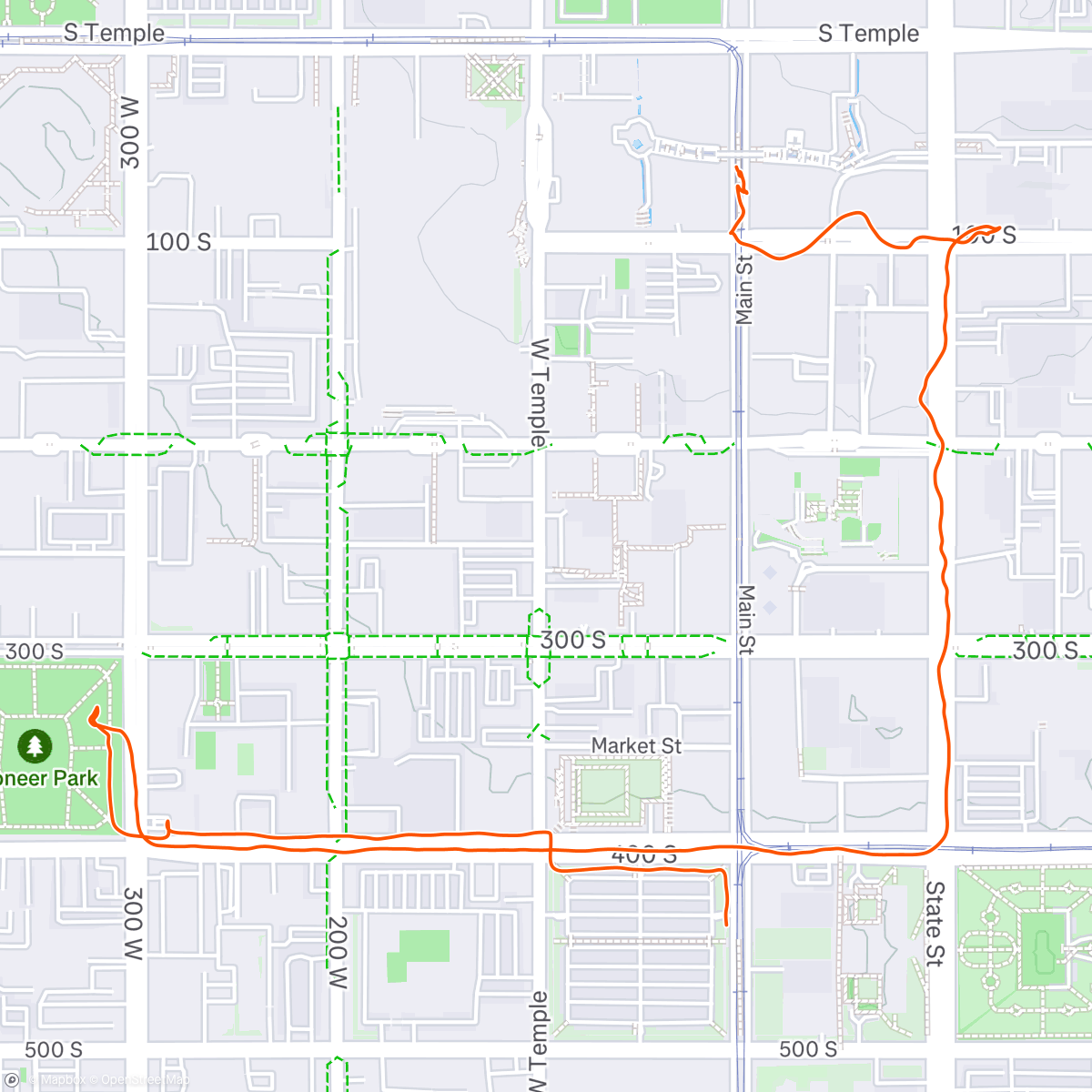 Map of the activity, Walking for Democracy
