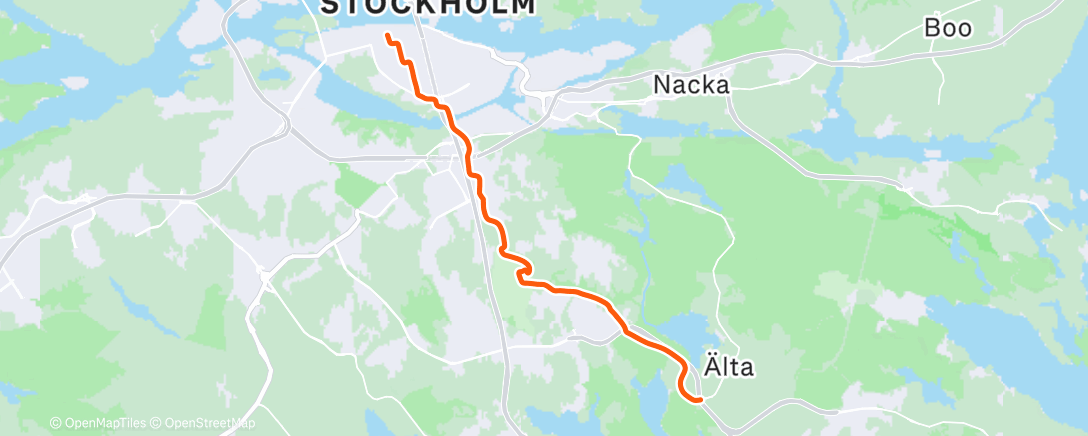 Map of the activity, Morning Ride