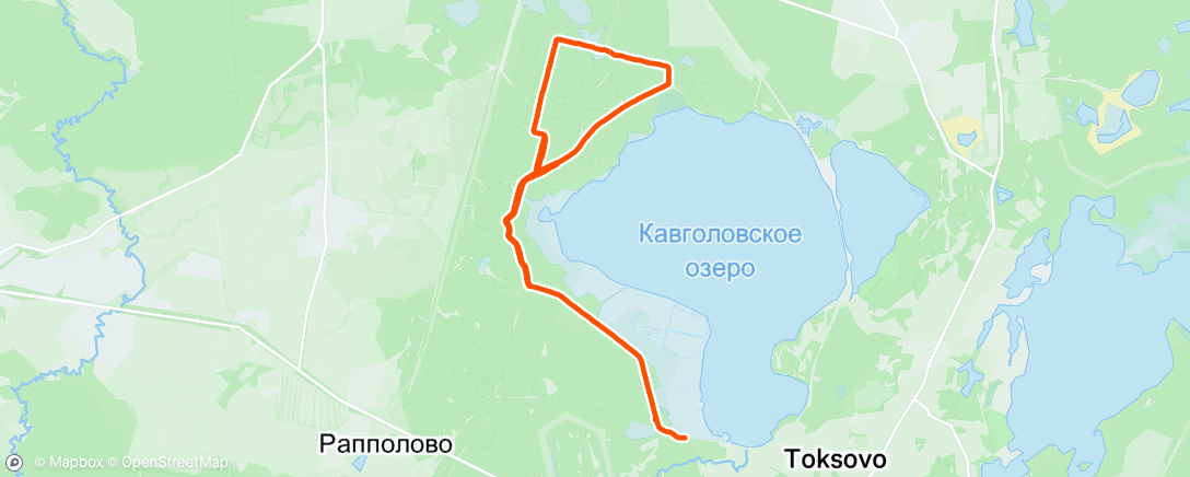 Map of the activity, Северный лыжный заезд (после обеда)