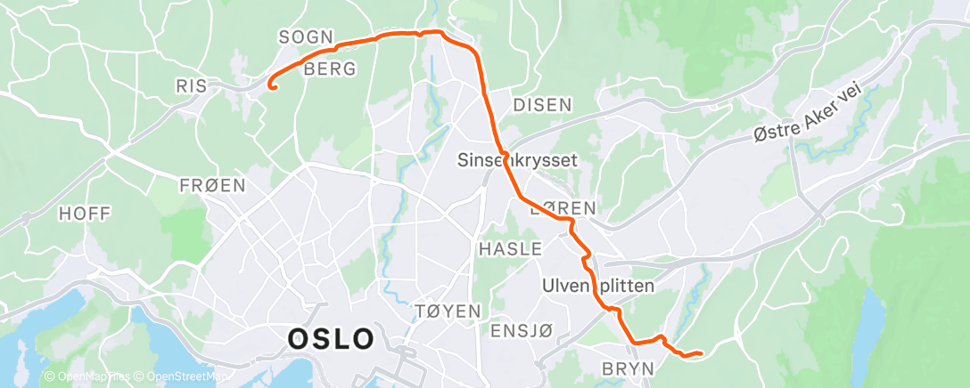 Map of the activity, Fra jobb