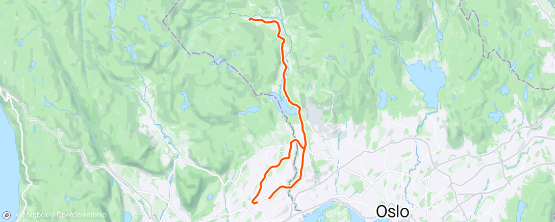 Map of the activity, TCK KM #1 2024 ITT Sørkedalen