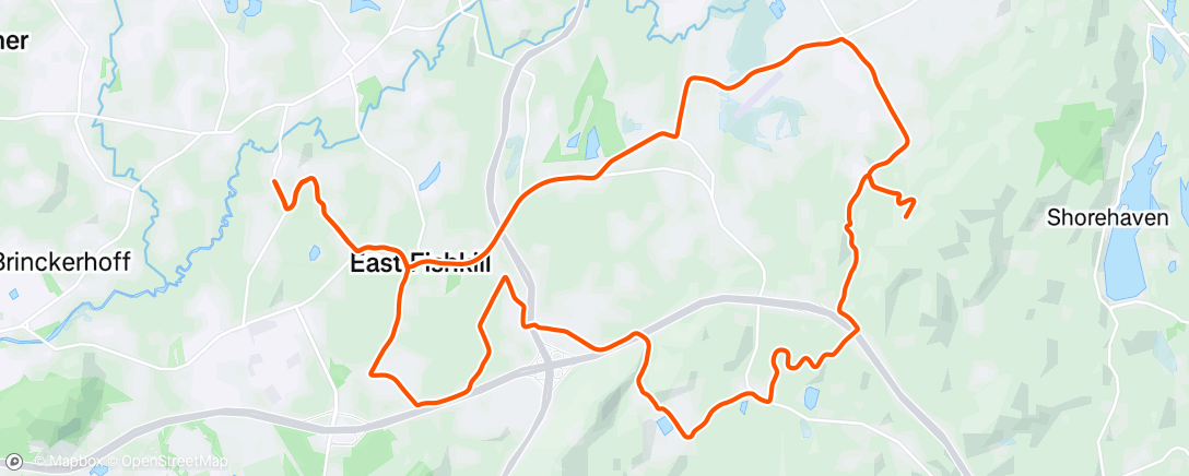 Map of the activity, Afternoon Ride