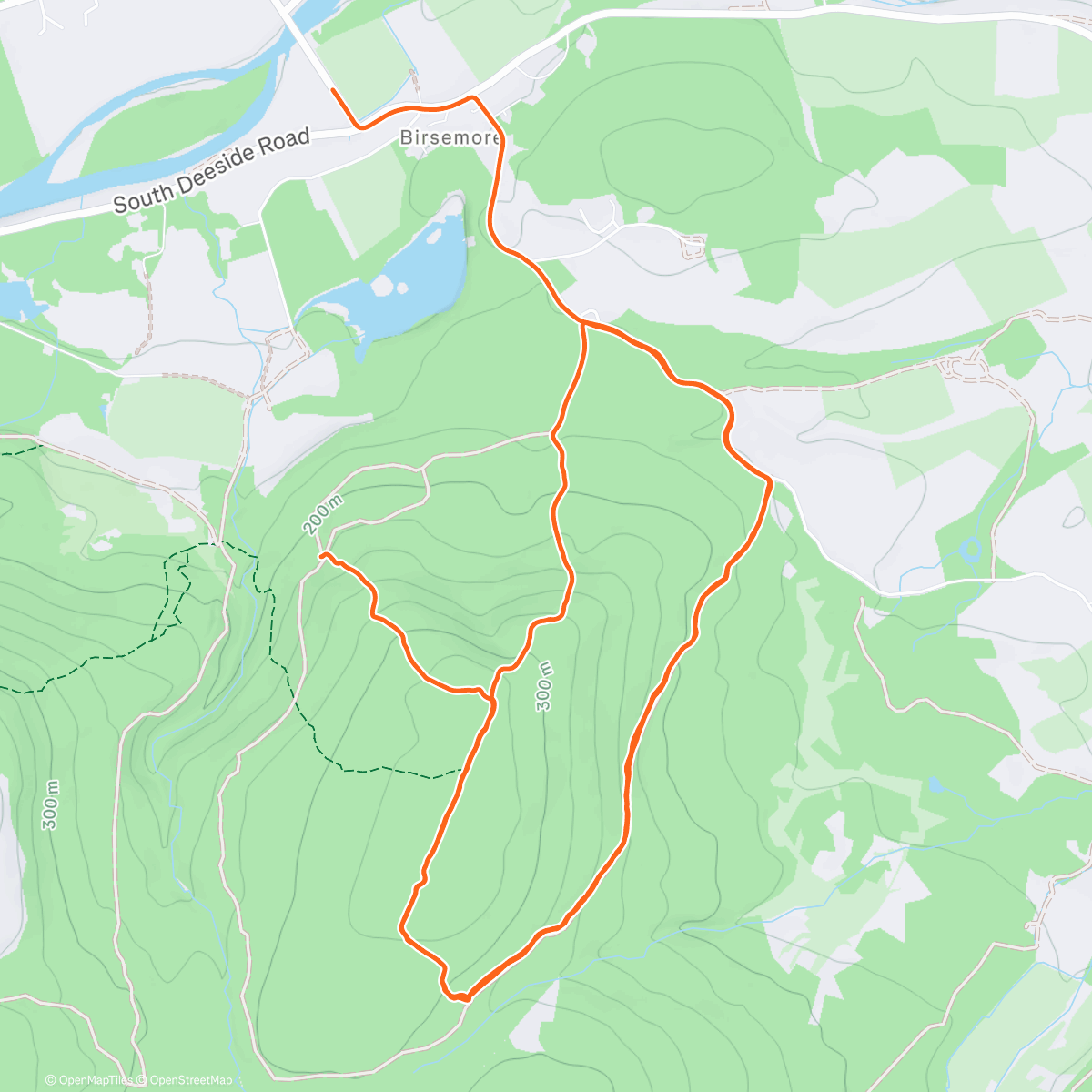 Map of the activity, Lunch Ride