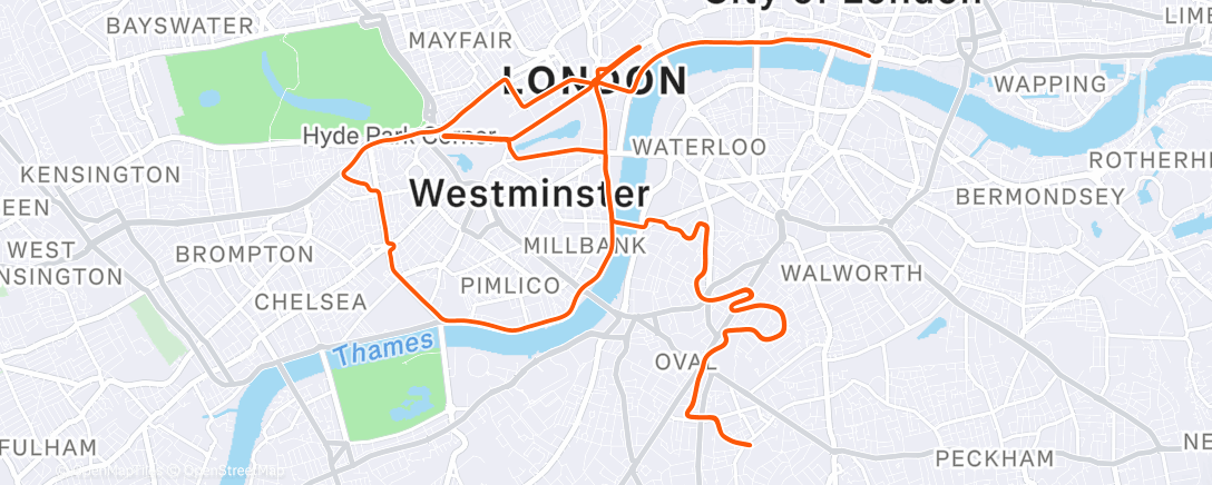 Map of the activity, Zwift - Récup