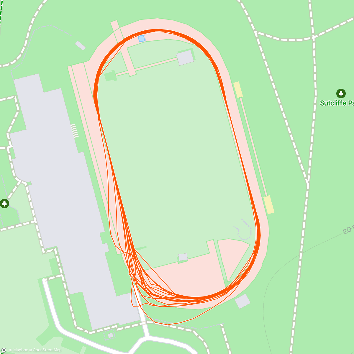 Map of the activity, Track