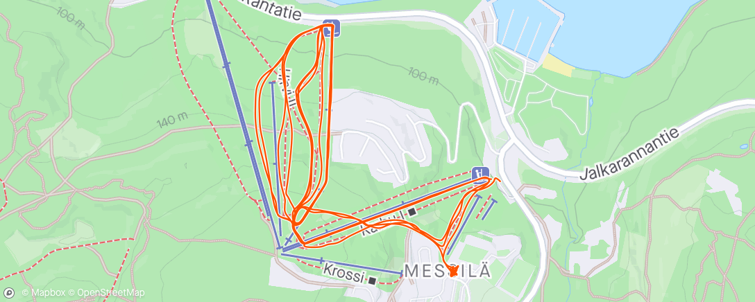 Map of the activity, Messilä Season 23/24 done and dusted. ⛷️