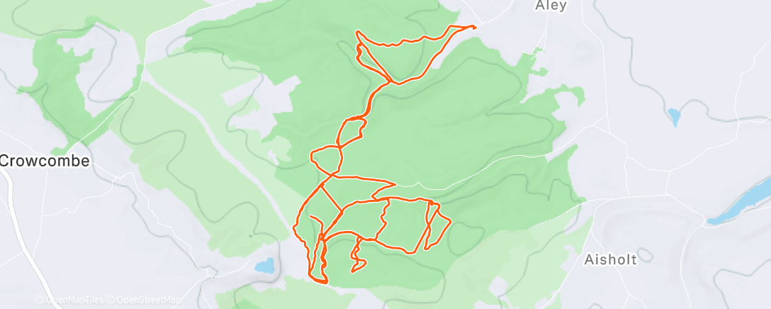 Map of the activity, Afternoon Ride