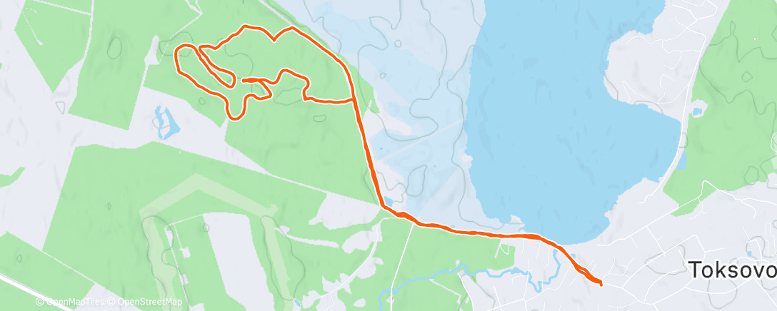 Map of the activity, Дневной забег