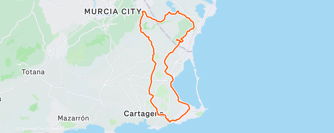 Map of the activity, Morning Ride