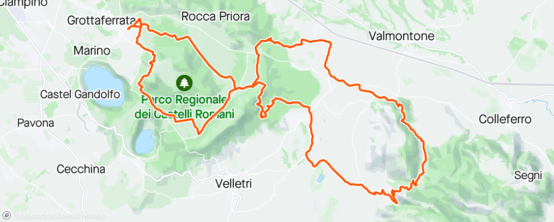 Map of the activity, Giretto per la Contea
