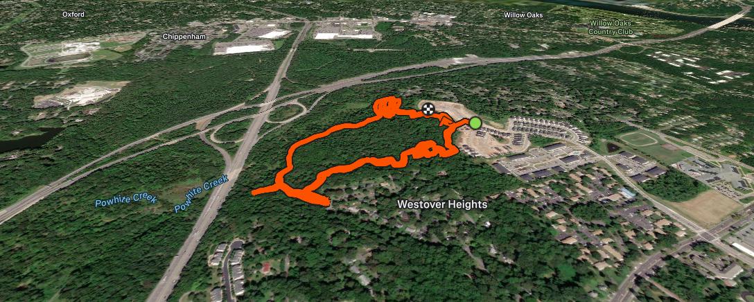 Map of the activity, Morning Run