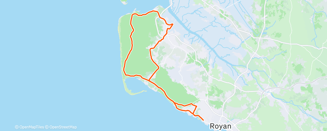 Mapa de la actividad (Afternoon Ride)