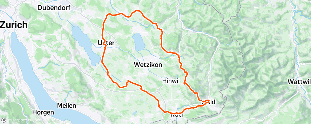 Map of the activity, Fahrt am Morgen