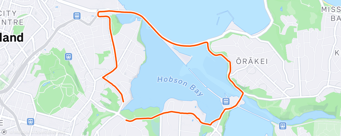 Map of the activity, Morning Run