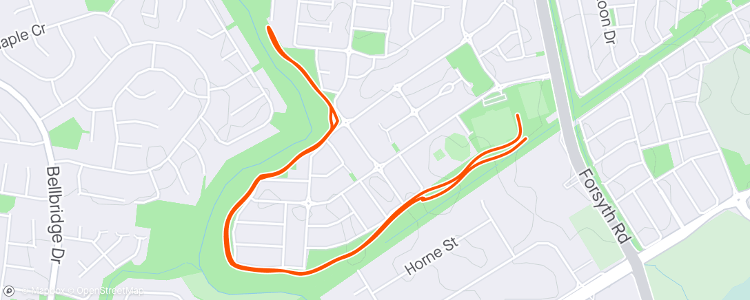 Map of the activity, Point Cook parkrun, Event 468