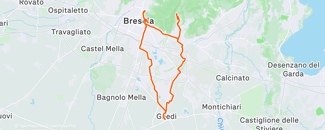 Map of the activity, Morning Ride