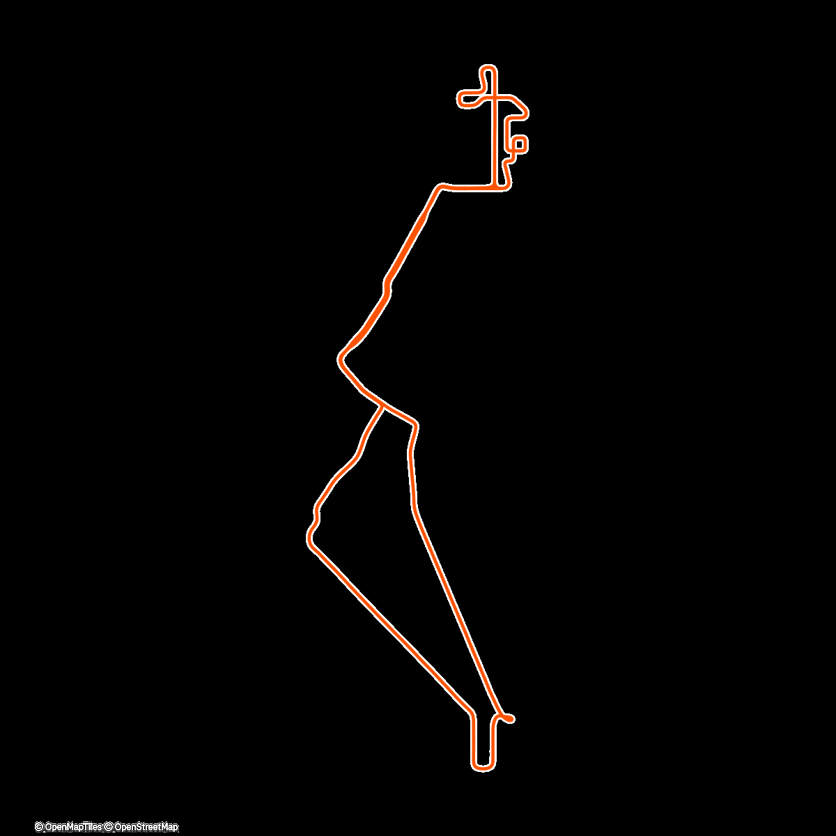 Map of the activity, Zwift - 60min Riders Choice (1) on Spinfinity in New York