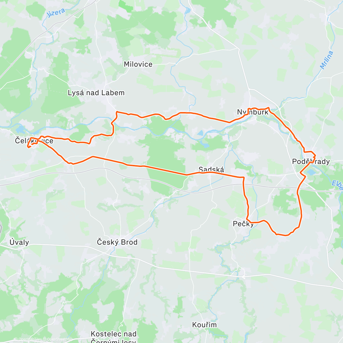 Map of the activity, Novoroční kafe Oliver