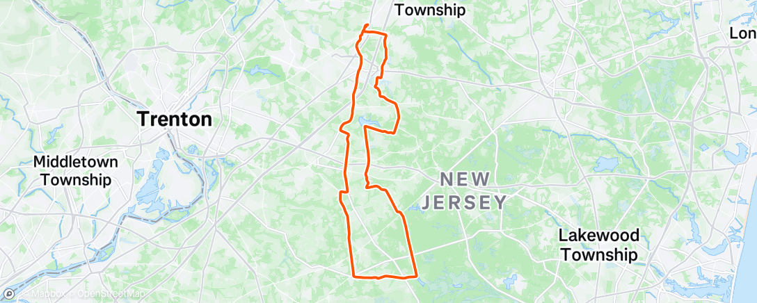 Map of the activity, Morning Ride