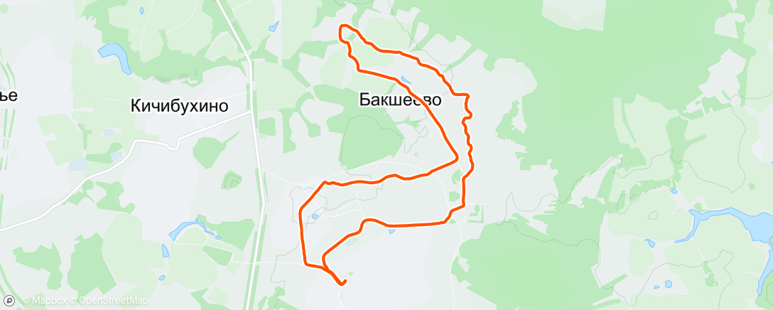 Map of the activity, Morning Run