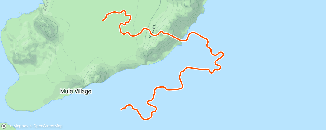Map of the activity, Laufband