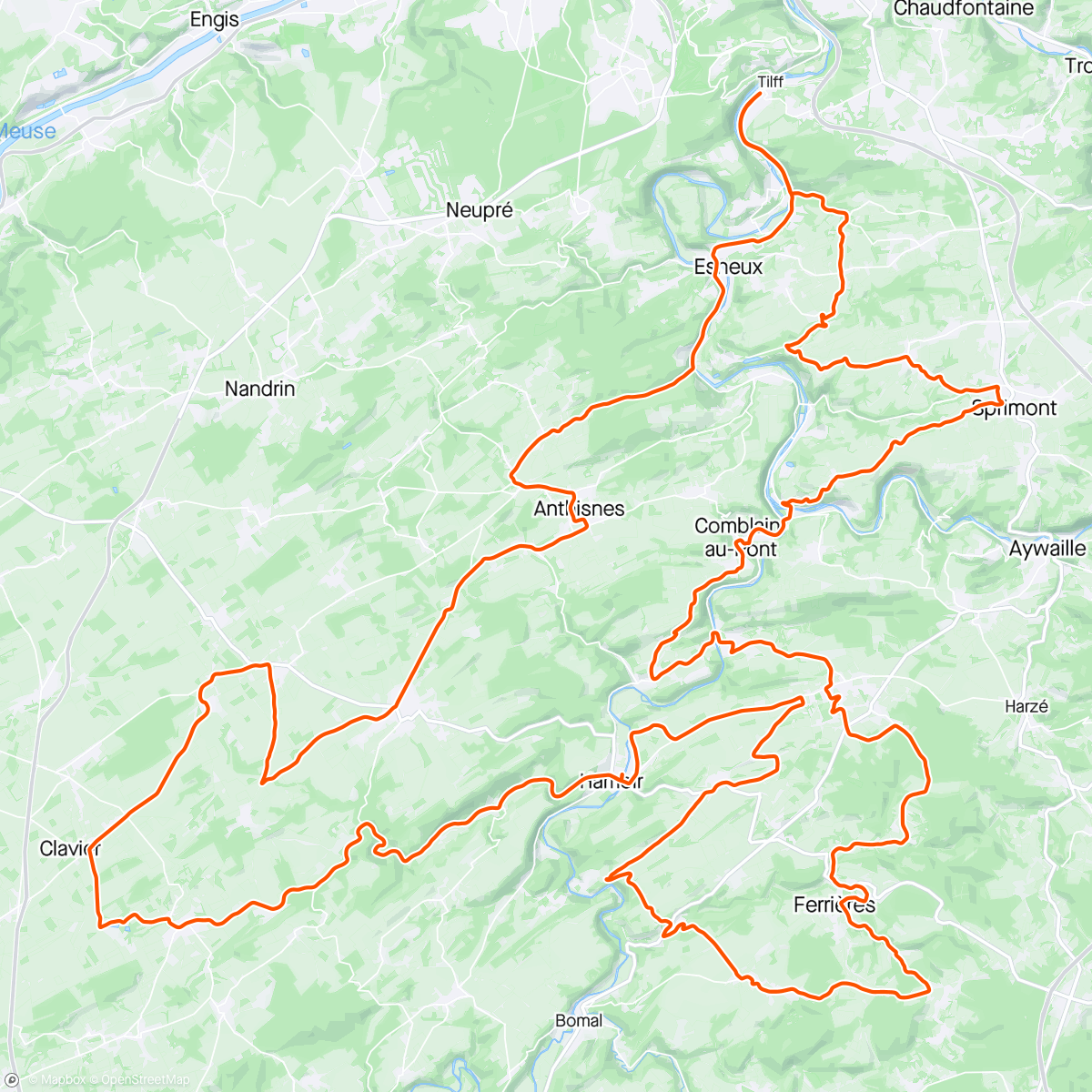 Carte de l'activité Route Buissonniere