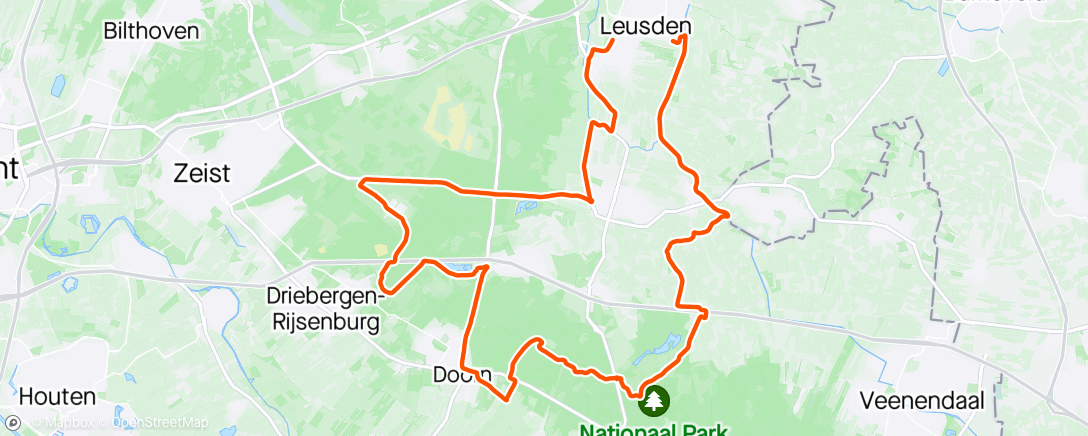 Map of the activity, Grindpaden