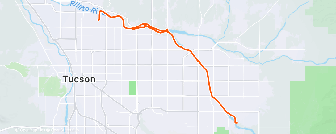 Карта физической активности (Cycling)
