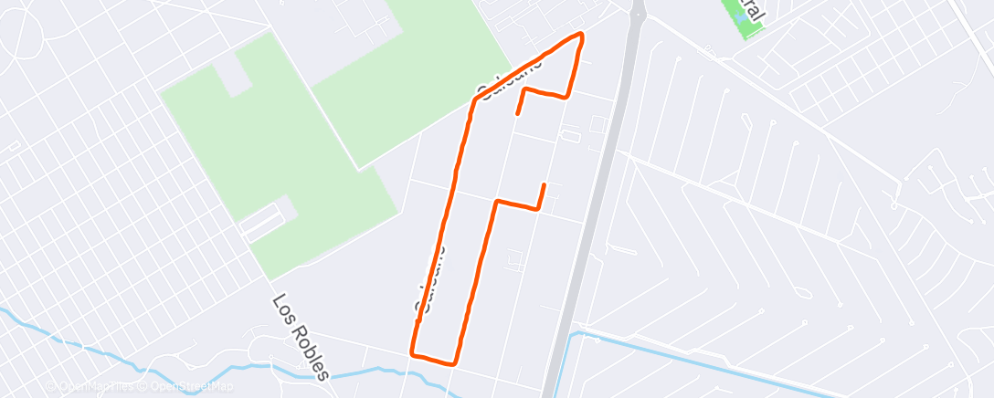 Map of the activity, Morning Walk