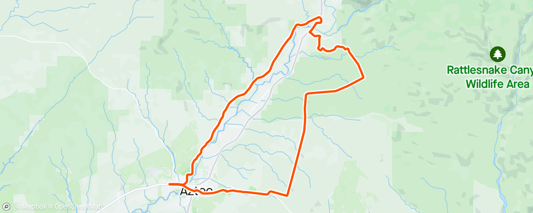 Map of the activity, Cedar Hill