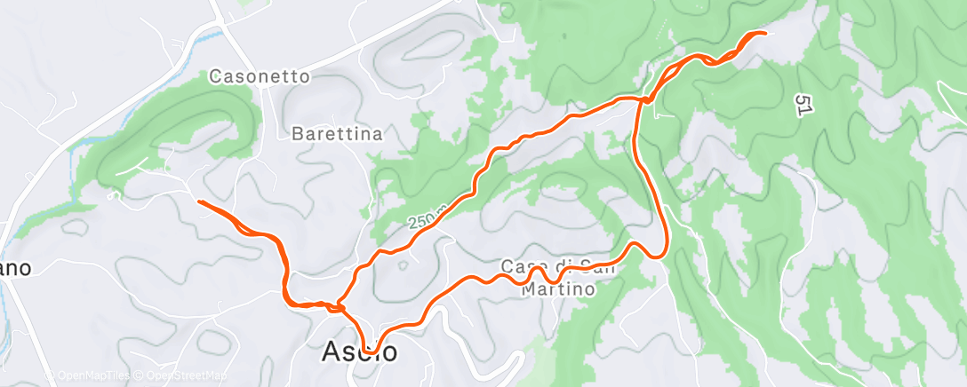 Карта физической активности (Corsa mattutina)