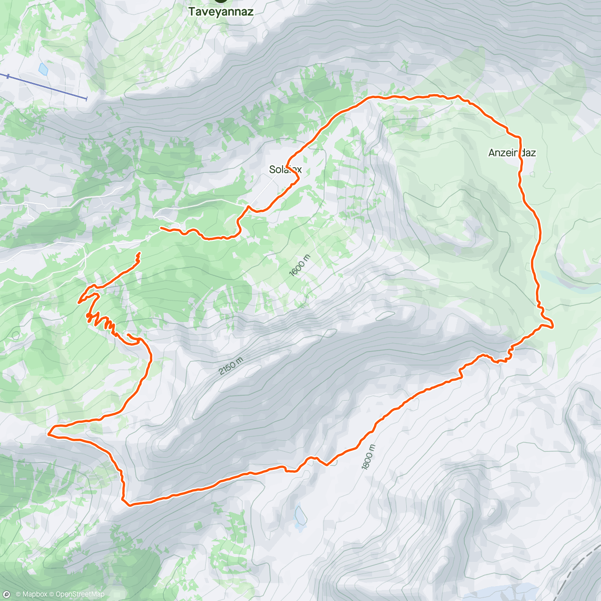 Map of the activity, Tour du massif de l’Argentine☀️🥰😍