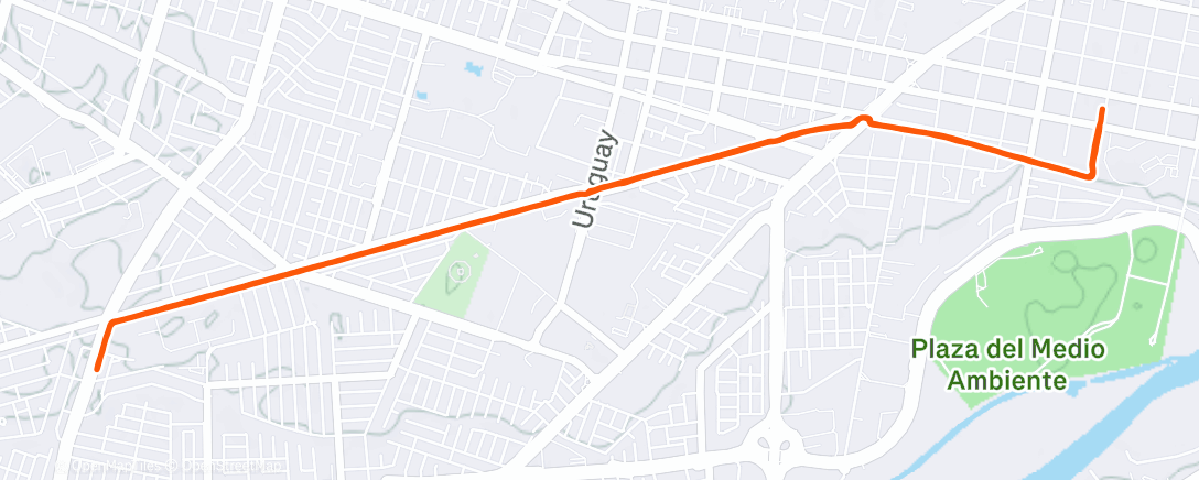 Map of the activity, Lunch Run