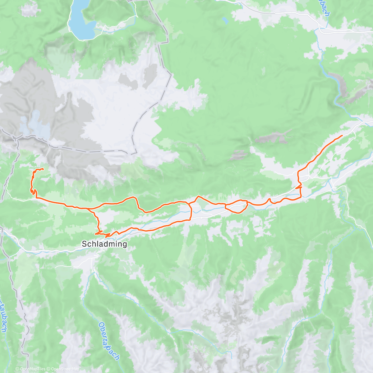 Map of the activity, wieder 🏔Almen statt Palmen🌴