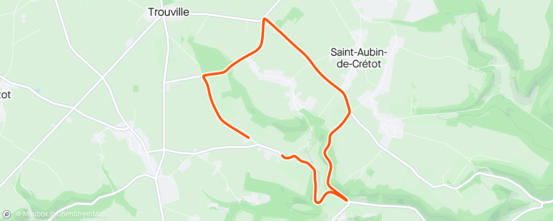 Map of the activity, Saint-Nicolas-de-la-Haye - reco + échauffement