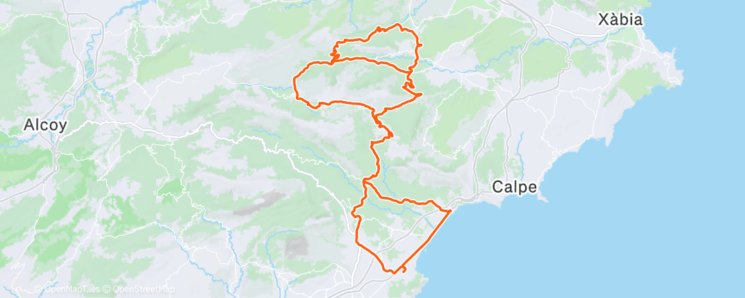 Map of the activity, Morning Ride