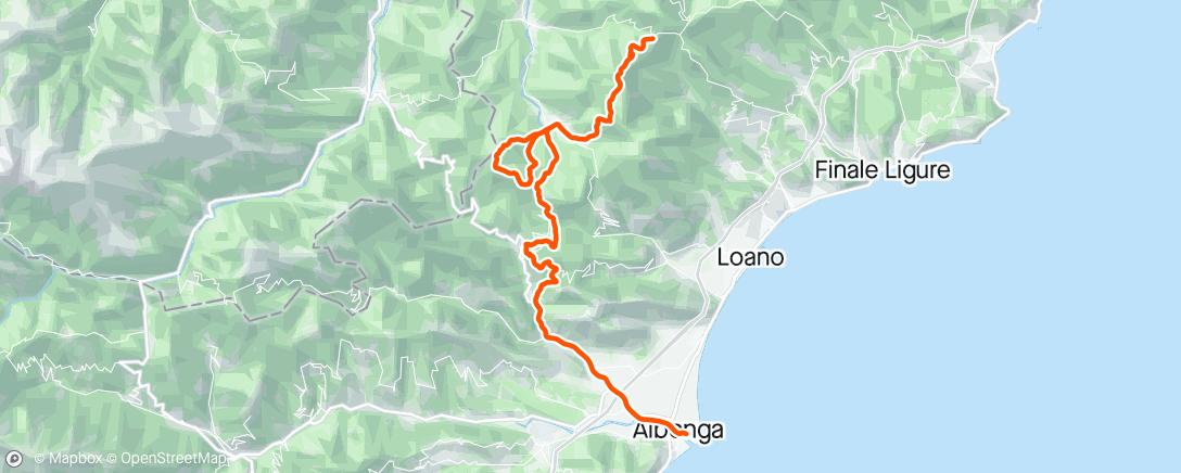 Mapa da atividade, Afternoon Mountain Bike Ride