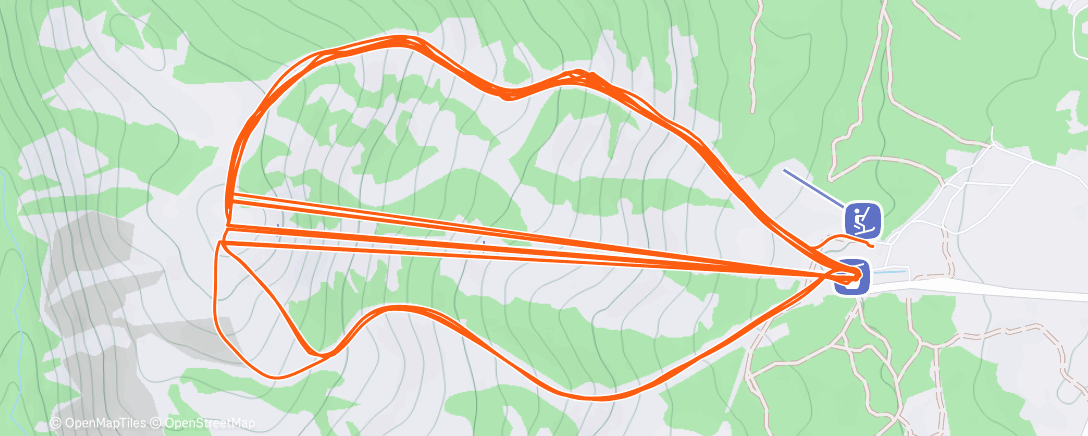 Map of the activity, Afternoon Alpine Ski