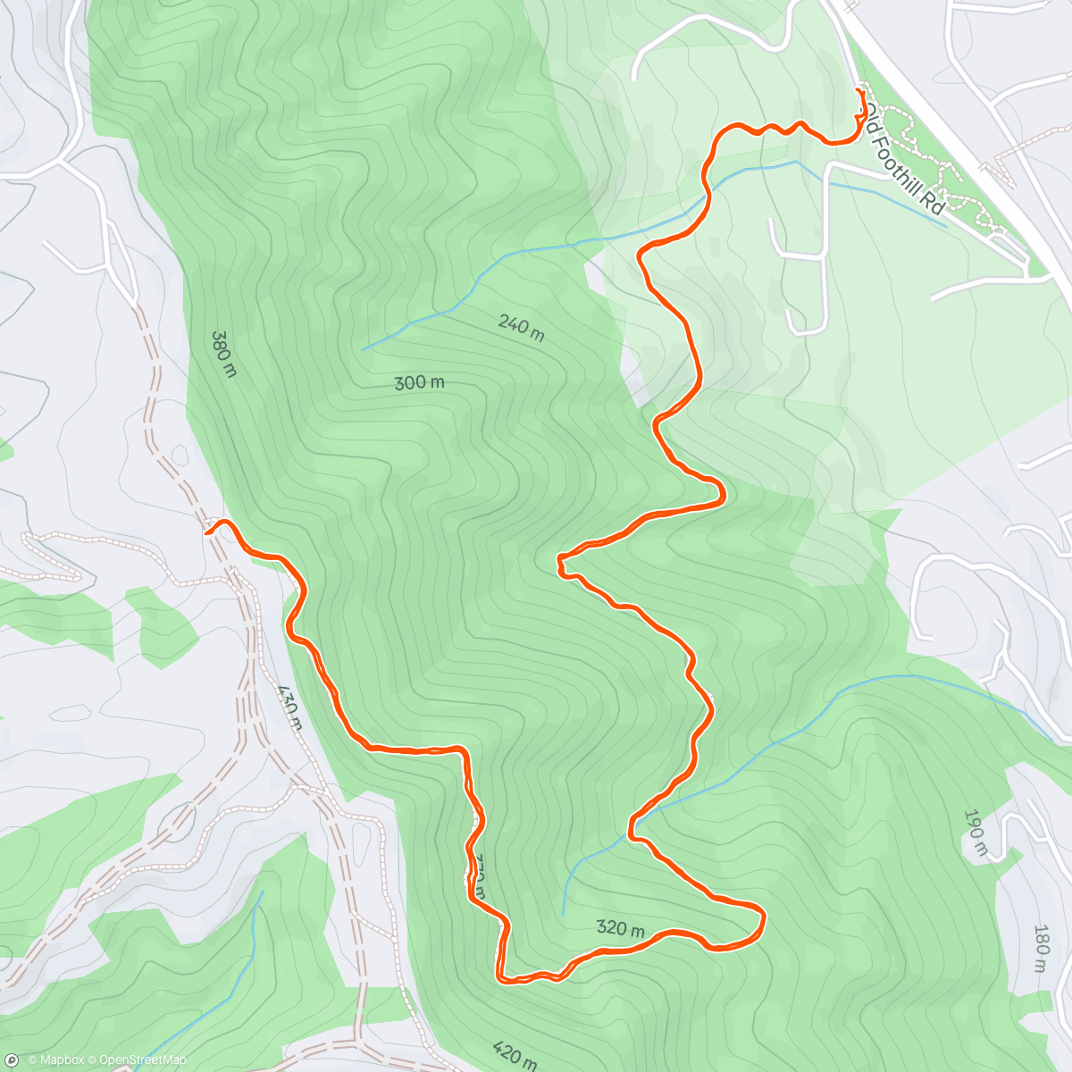 Map of the activity, Lunch Hike