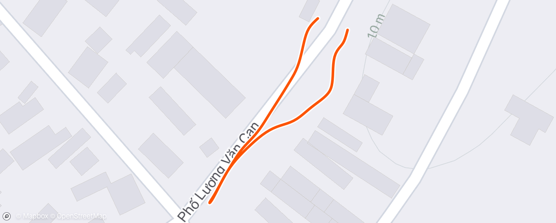Map of the activity, Evening Walk